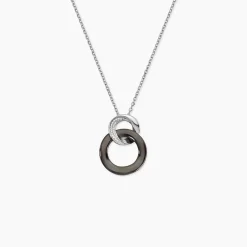 Marc Orian Colliers|Colliers Avec Pierres > Collier Lola Cera Argent Blanc Céramique Et Oxyde De Zirconium