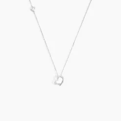 Marc Orian Colliers Diamant|Colliers Cœur > Collier Louise Or Blanc Diamant