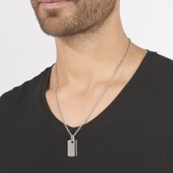 Collier Lovaina Acier Blanc