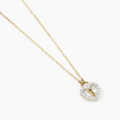 Marc Orian Colliers Cœur|Colliers > Collier Luchetto Or Jaune Oxyde De Zirconium