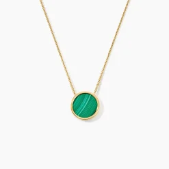 Marc Orian Colliers|Colliers Avec Pierres > Collier Lucky Gems Or Jaune Malachite or jaune malachite vert