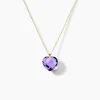 Marc Orian Colliers|Colliers Cœur > Collier Ludmille Or Jaune Amethyste
