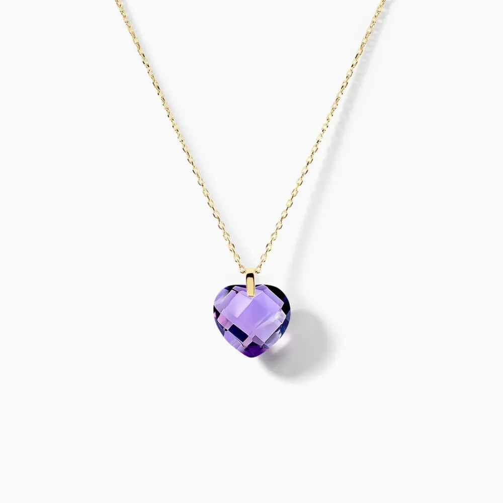Marc Orian Colliers|Colliers Cœur > Collier Ludmille Or Jaune Amethyste