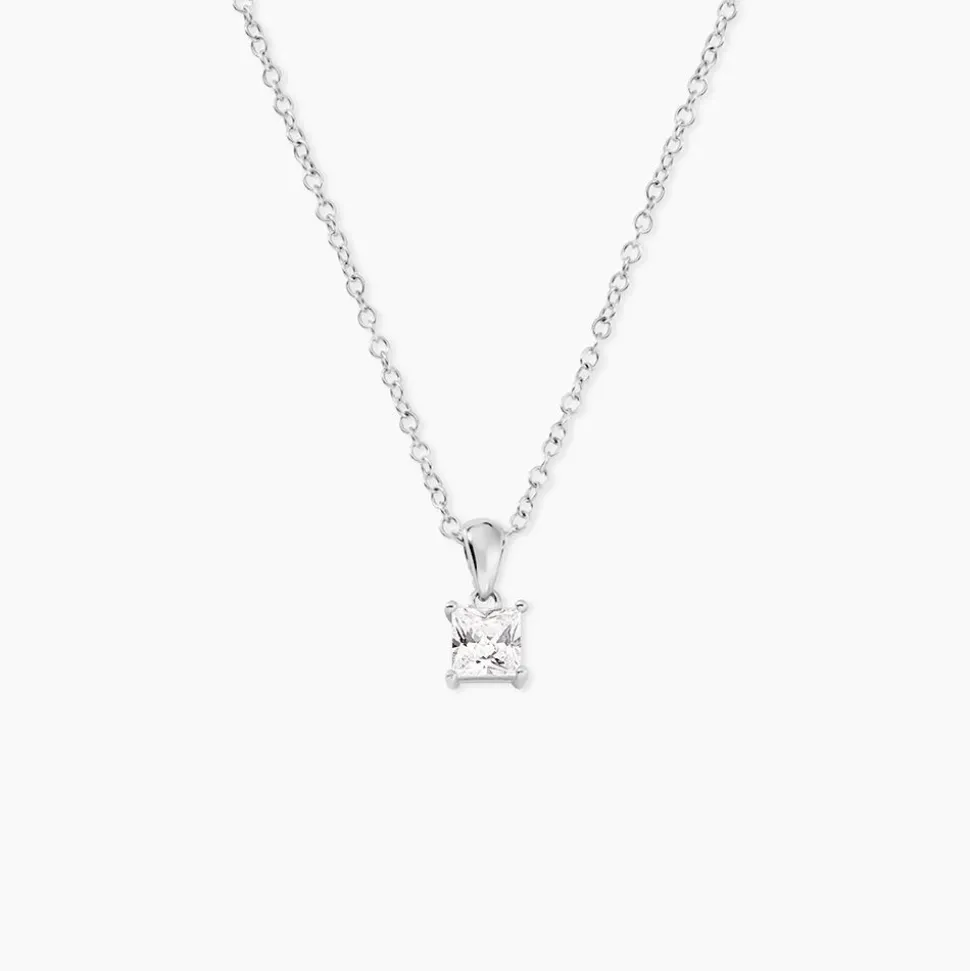 Collier Lyanna Argent Blanc Oxyde De Zirconium