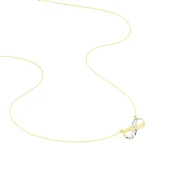 Marc Orian Colliers|Colliers Femme > Collier Lyasa Infini Diamante Or Bicolore