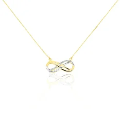 Marc Orian Colliers|Colliers Femme > Collier Lyasa Infini Diamante Or Bicolore