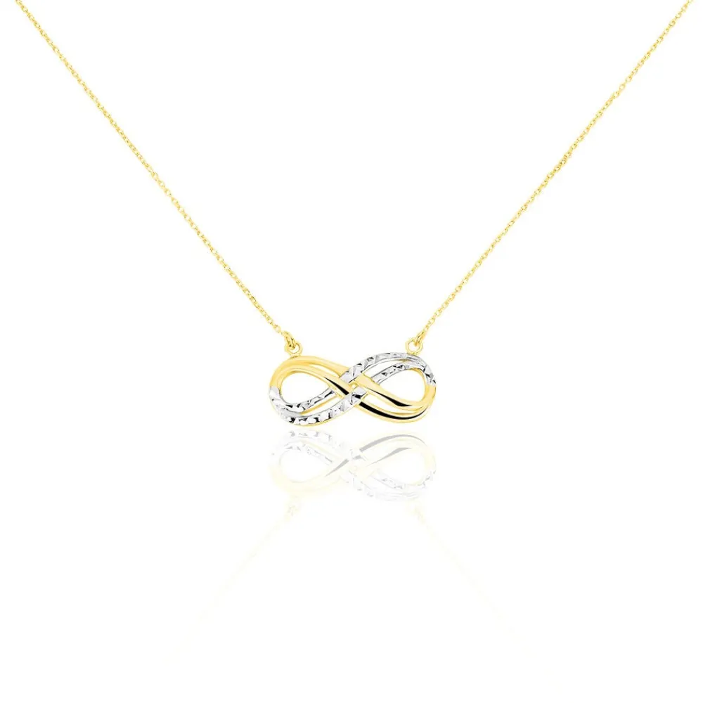 Marc Orian Colliers|Colliers Femme > Collier Lyasa Infini Diamante Or Bicolore