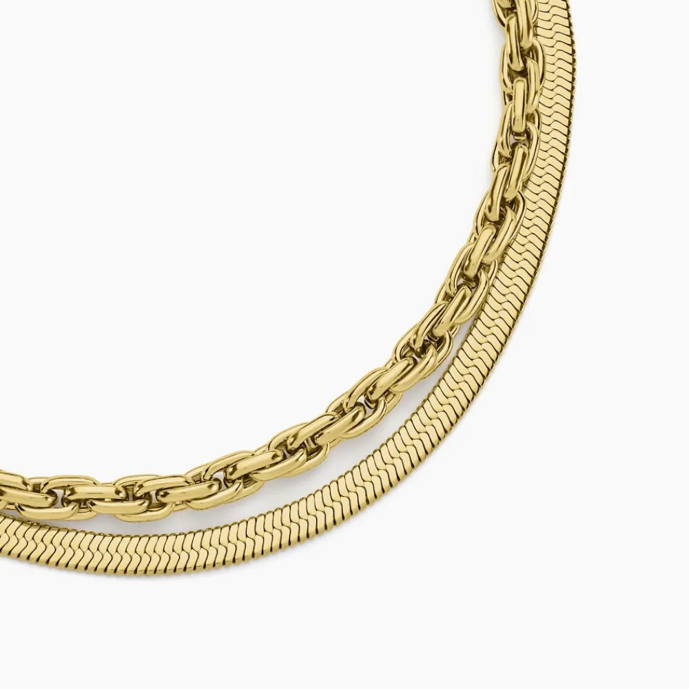 Marc Orian Colliers Fantaisie|Colliers > Collier Maddalena Acier Jaune