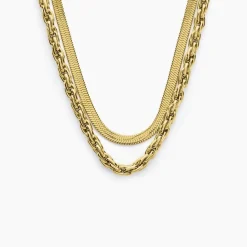 Marc Orian Colliers Fantaisie|Colliers > Collier Maddalena Acier Jaune