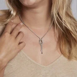 Marc Orian Colliers|Colliers Argent > Collier Madison Argent Blanc