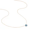 Collier Maeva Or Rose Topaze Et Oxyde De Zirconium