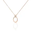 Collier Mahelia Argent Rose Oxyde De Zirconium