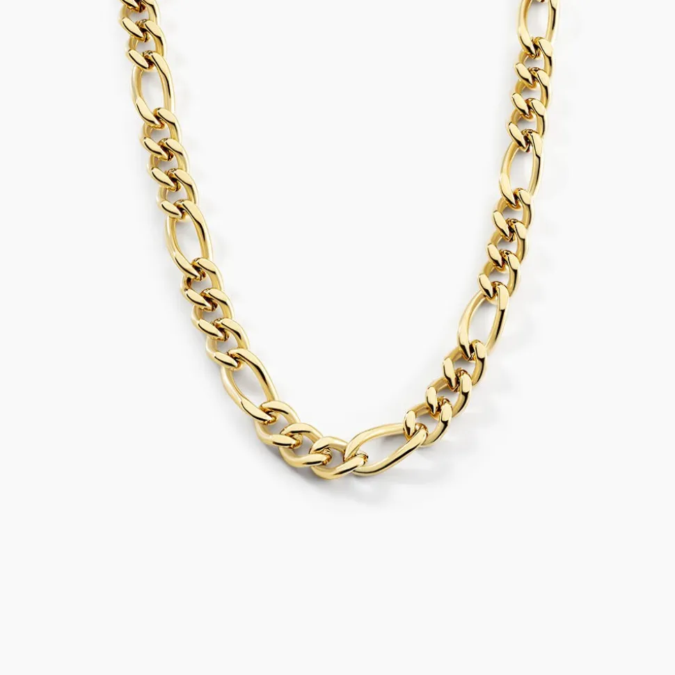 Collier Maille Acier Doré Virgil