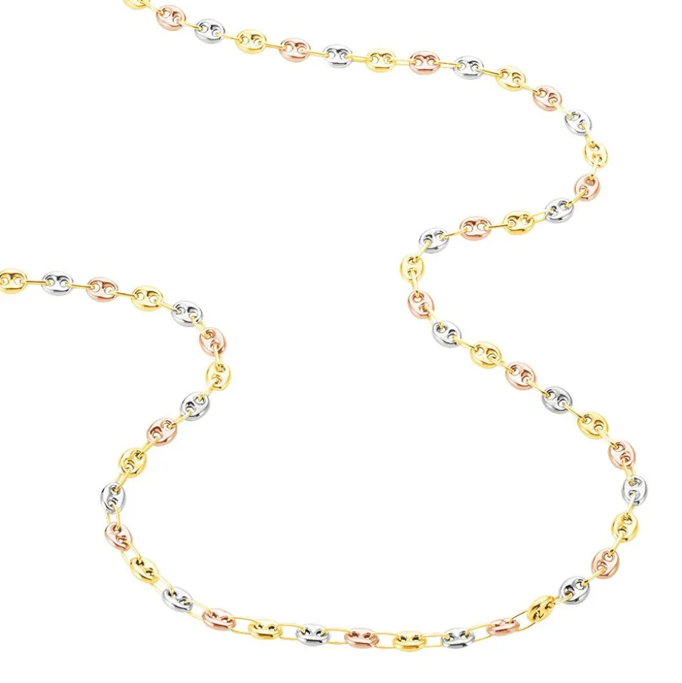 Collier Maille Dami Maille Grain De Cafe Or Tricolore