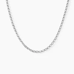 Marc Orian Colliers Fantaisie|Colliers > Collier Maille Nuncio Argent Blanc