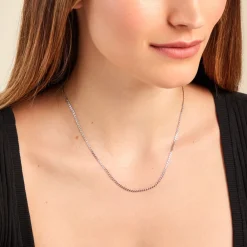 Marc Orian Colliers Fantaisie|Idées Cadeaux Homme > Collier Maille Piato Argent Blanc