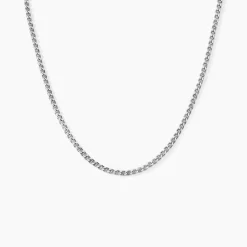 Marc Orian Colliers Fantaisie|Idées Cadeaux Homme > Collier Maille Piato Argent Blanc