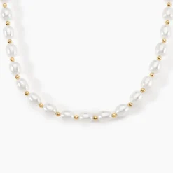 Marc Orian Colliers|Colliers Avec Pierres > Collier Marame Or Jaune Perle De Culture