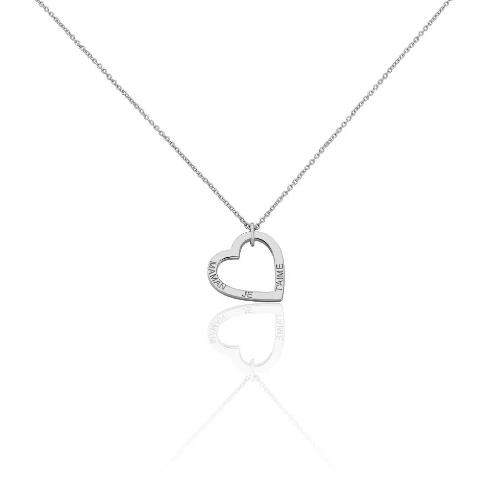 Collier Marcella Argent Blanc