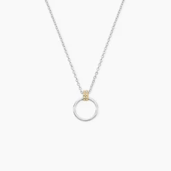 Collier Marcie Or Jaune Argent Blanc Oxyde De Zirconium