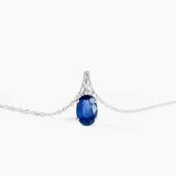 Marc Orian Cadeaux Mariage|Colliers > Collier Marie Or Blanc Saphir Diamant