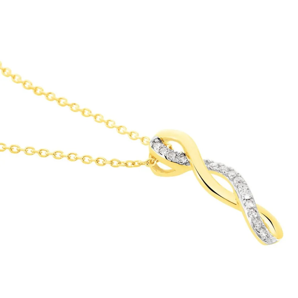 Marc Orian Colliers Diamant|Colliers > Collier Marina Ea Or Jaune Diamant