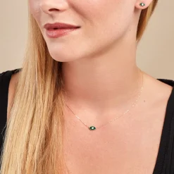 Marc Orian Colliers|Colliers Avec Pierres > Collier Matiasma Or Jaune Malachite Diamant or jaune malachite vert