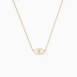 Marc Orian Colliers|Colliers Avec Pierres > Collier Matiasma Or Jaune Nacre Diamant or jaune nacre blanc