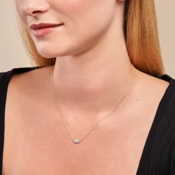 Marc Orian Colliers|Colliers Avec Pierres > Collier Matiasma Or Jaune Nacre Diamant or jaune nacre blanc