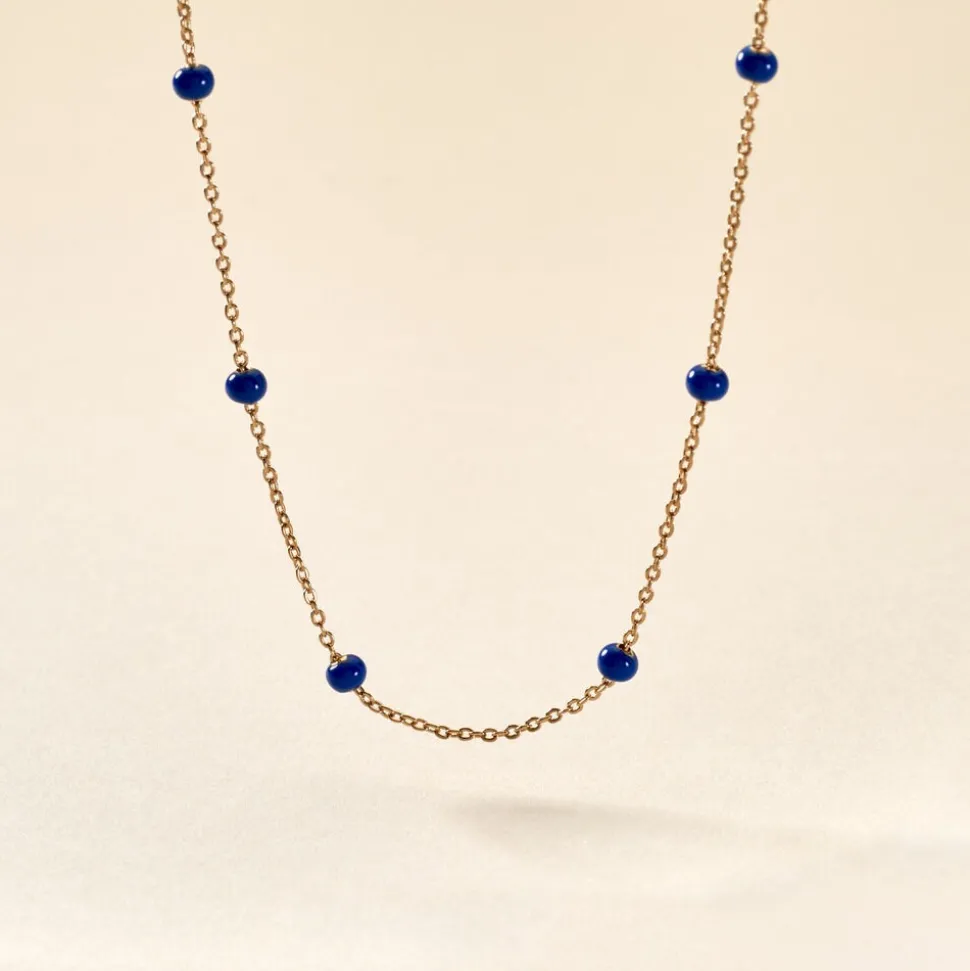 Collier Meike Plaque Or Jaune