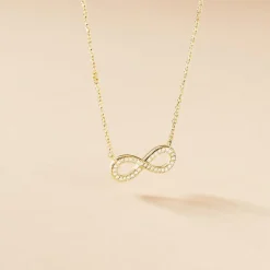 Collier Merane Plaqué Or Jaune Oxyde De Zirconium