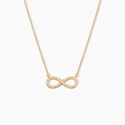 Collier Merane Plaqué Or Jaune Oxyde De Zirconium