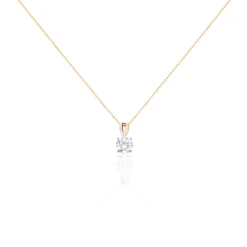 Marc Orian Colliers|Colliers Avec Pierres > Collier Micheline Or Bicolore Oxyde De Zirconium