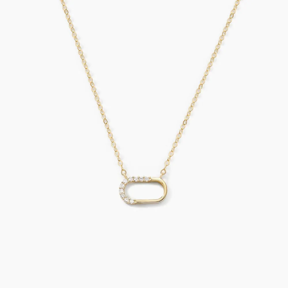 Marc Orian Colliers|Colliers Avec Pierres > Collier Minimalist Chic Or Jaune Oxyde De Zirconium