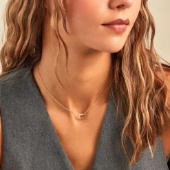 Marc Orian Colliers|Colliers Avec Pierres > Collier Minimalist Chic Or Jaune Oxyde De Zirconium