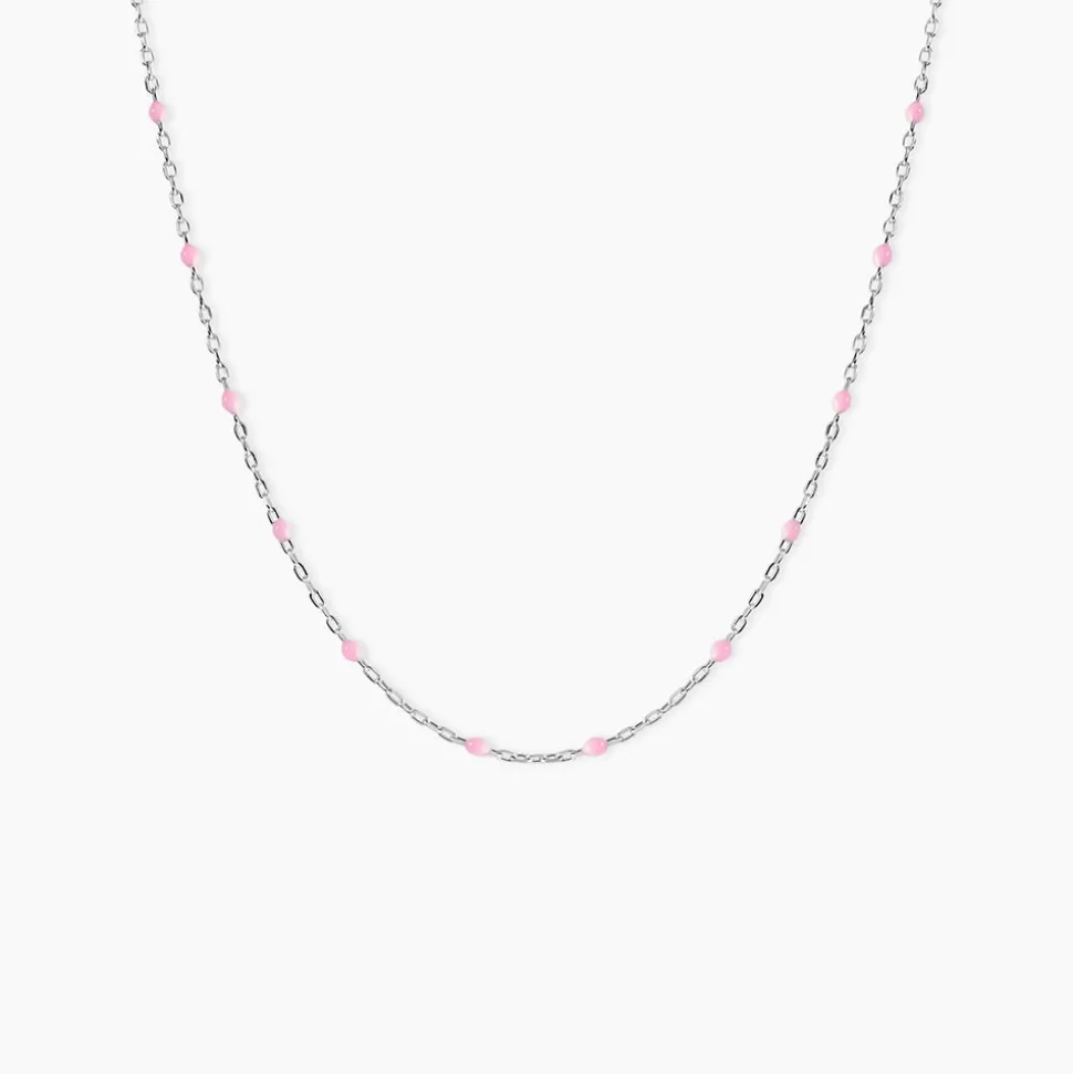 Collier Molly Argent Blanc