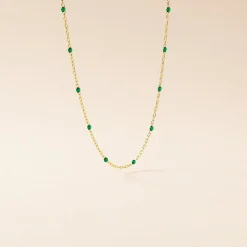 Collier Molly Argent Jaune