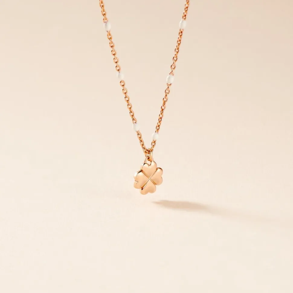 Collier Molly Argent Rose