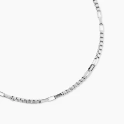 JOURDAN Colliers Fantaisie|Colliers > Collier Métal Acier Blanc