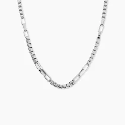 JOURDAN Colliers Fantaisie|Colliers > Collier Métal Acier Blanc