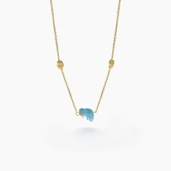 Marc Orian Colliers|Colliers Avec Pierres > Collier Natille Or Jaune Apatite or jaune apatite azur