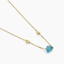 Marc Orian Colliers|Colliers Avec Pierres > Collier Natille Or Jaune Apatite or jaune apatite azur