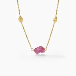 Marc Orian Colliers|Colliers Avec Pierres > Collier Natille Or Jaune Tourmaline or jaune tourmaline rose