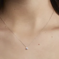 Marc Orian Colliers|Colliers Avec Pierres > Collier Nazha Or Blanc Oxyde De Zirconium