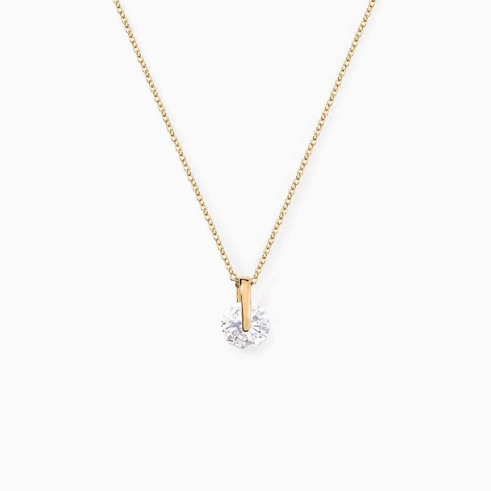 Collier Nelina Plaqué Or Jaune Oxyde De Zirconium