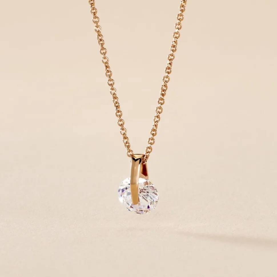 Collier Nelina Plaqué Or Jaune Oxyde De Zirconium