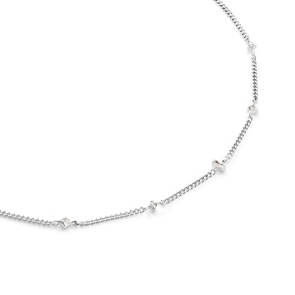 Marc Orian Colliers|Colliers Avec Pierres > Collier Nexus Argent Blanc Oxyde De Zirconium
