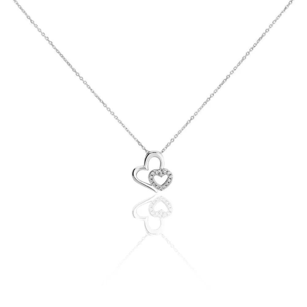 Marc Orian Colliers Diamant|Colliers Cœur > Collier Niagale Or Blanc Diamant