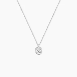 Marc Orian Colliers Diamant|Colliers > Collier Nid D'amour Or Blanc Diamant
