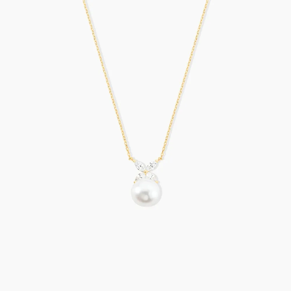 Marc Orian Colliers|Colliers Avec Pierres > Collier Norah Or Jaune Perle De Culture Et Oxyde De Zirconium